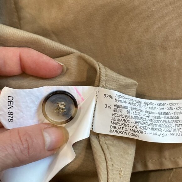 Zara Tan Trench Jacket Size Xlarge - Picture 15 of 16
